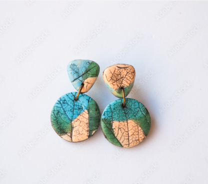 (LIMITED EDITION) Fall-themed Circular Earrings