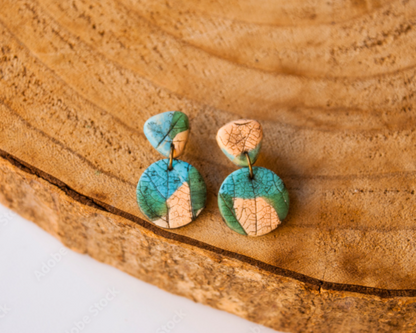 (LIMITED EDITION) Fall-themed Circular Earrings
