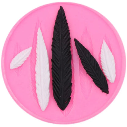 Feather Silicone Mold Ultra-light Clay DIY Angel Devil Wings Fondant Soft Pottery Hand-made Clay Polymer Wings Tool