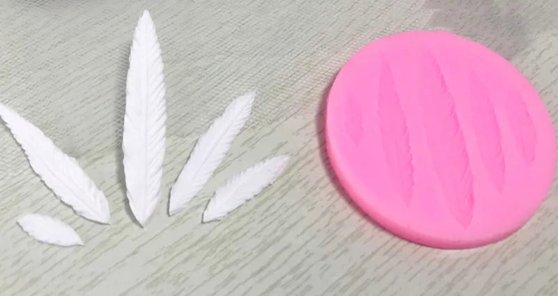 Feather Silicone Mold Ultra-light Clay DIY Angel Devil Wings Fondant Soft Pottery Hand-made Clay Polymer Wings Tool