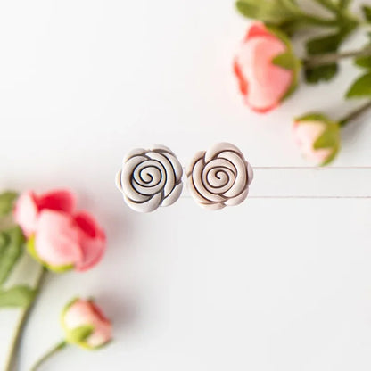 Flower Series Rose/Lotus/Sakura/BlueBell Clay Mold Cutting Soft Clay Earring Jewelry Pendant Design DIY Hand Made Clay Tool Gift