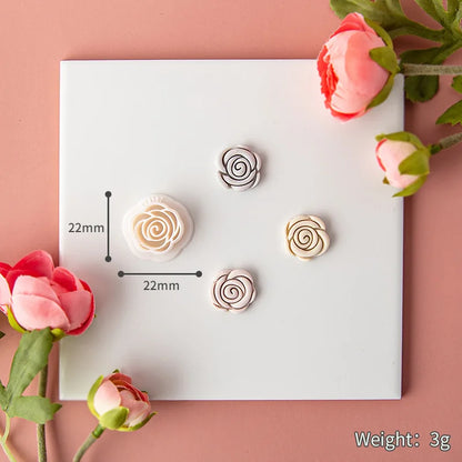 Flower Series Rose/Lotus/Sakura/BlueBell Clay Mold Cutting Soft Clay Earring Jewelry Pendant Design DIY Hand Made Clay Tool Gift