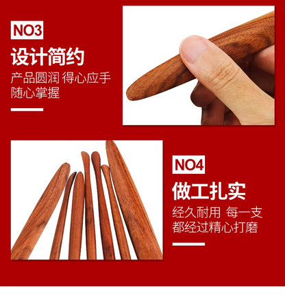 Pottery Color Sculpture Knife Hand-made Clay Tool Set Red Precious Wood Tool Clay Plastic Knife