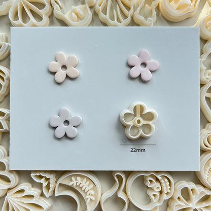 Flower Series Rose/Lotus/Sakura/BlueBell Clay Mold Cutting Soft Clay Earring Jewelry Pendant Design DIY Hand Made Clay Tool Gift