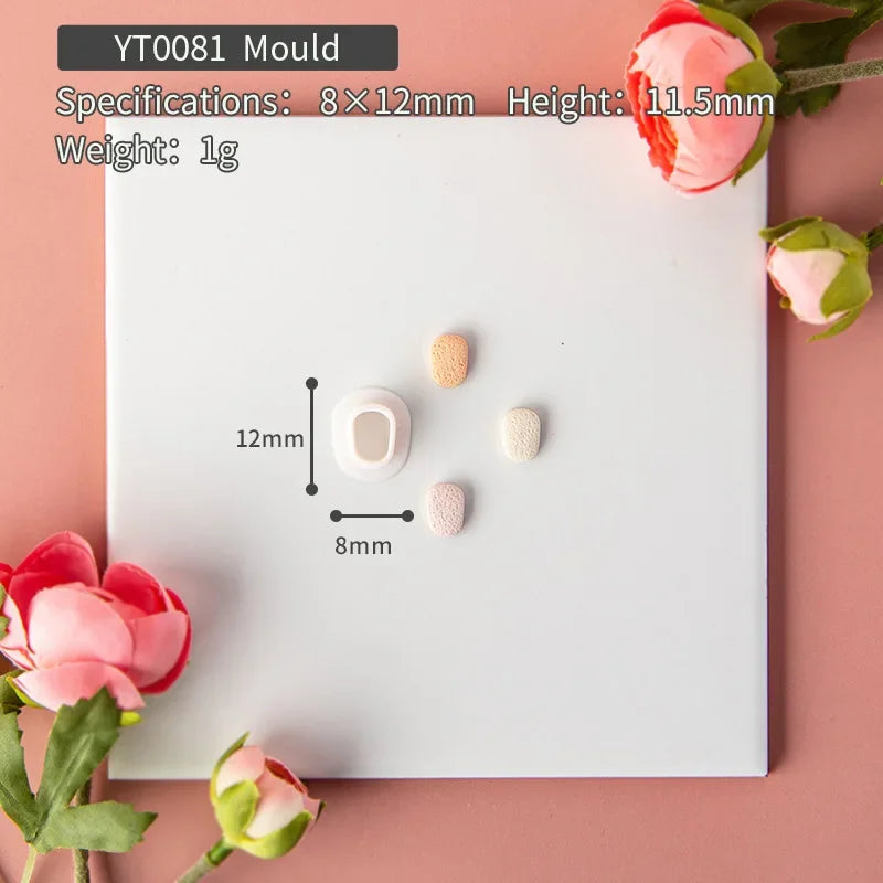 Flower Series Rose/Lotus/Sakura/BlueBell Clay Mold Cutting Soft Clay Earring Jewelry Pendant Design DIY Hand Made Clay Tool Gift