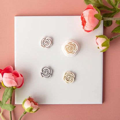Flower Series Rose/Lotus/Sakura/BlueBell Clay Mold Cutting Soft Clay Earring Jewelry Pendant Design DIY Hand Made Clay Tool Gift
