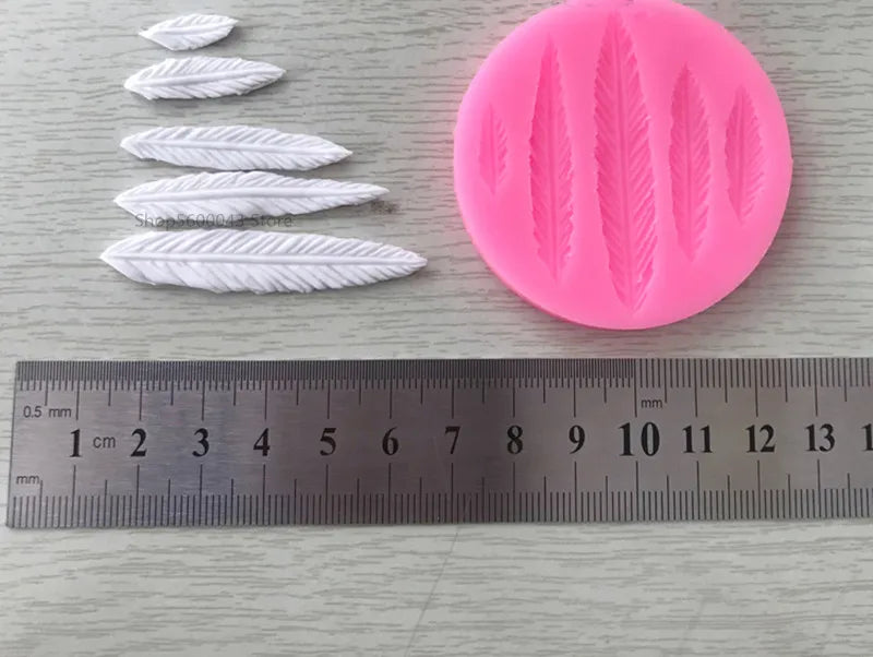 Feather Silicone Mold Ultra-light Clay DIY Angel Devil Wings Fondant Soft Pottery Hand-made Clay Polymer Wings Tool