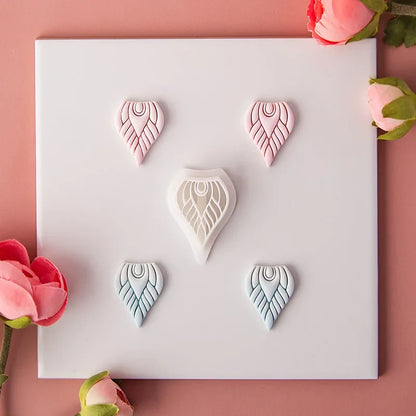 Flower Series Rose/Lotus/Sakura/BlueBell Clay Mold Cutting Soft Clay Earring Jewelry Pendant Design DIY Hand Made Clay Tool Gift