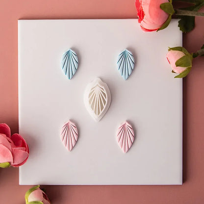 Flower Series Rose/Lotus/Sakura/BlueBell Clay Mold Cutting Soft Clay Earring Jewelry Pendant Design DIY Hand Made Clay Tool Gift