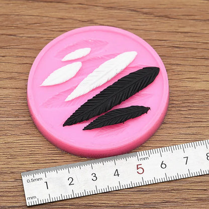 Feather Silicone Mold Ultra-light Clay DIY Angel Devil Wings Fondant Soft Pottery Hand-made Clay Polymer Wings Tool