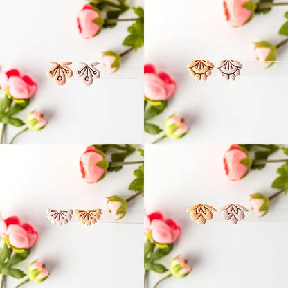 Flower Series Rose/Lotus/Sakura/BlueBell Clay Mold Cutting Soft Clay Earring Jewelry Pendant Design DIY Hand Made Clay Tool Gift